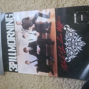 3 Pill Morning Autographed Concert Poster